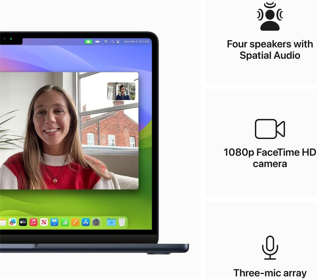 Apple MacBook Air 13.6" with M3 Chip (Early 2024) - Midnight, 8-Core / 10-Core, 16GB, 35W Dual Adapter, 2TB SSD